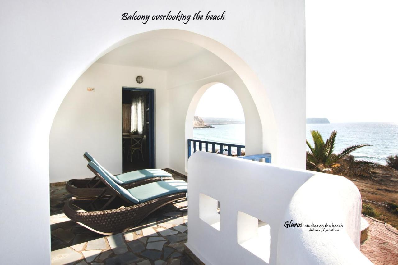 Апартаменты Glaros Luxury Studio On The Beach Аркаса Экстерьер фото