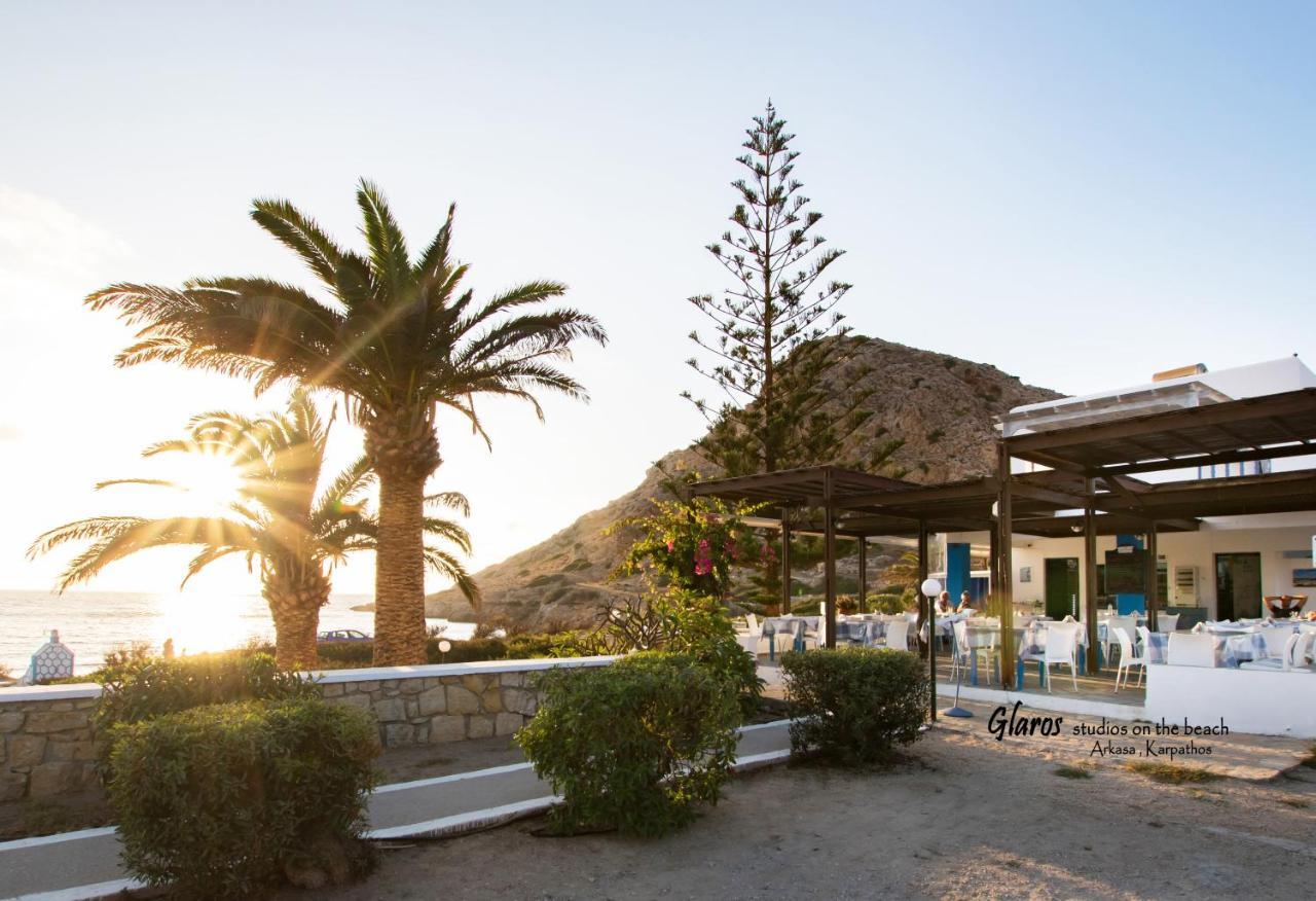 Апартаменты Glaros Luxury Studio On The Beach Аркаса Экстерьер фото